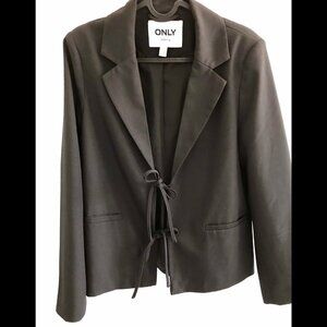 ONLY Black Tie Front Blazer